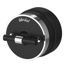 Изображение Переключатель/выключатель одноклавишный Vintage (черный матовый/хром) W5812051