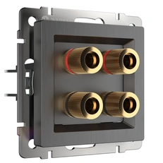 Изображение Акустическая розетка (графит рифленый) W1185004